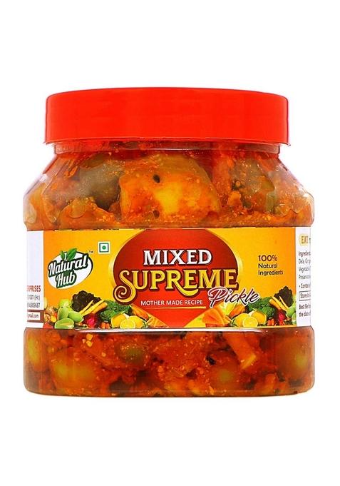 Natural Hub Mixed Pickle Will All Flavors Supreme 500 Gm