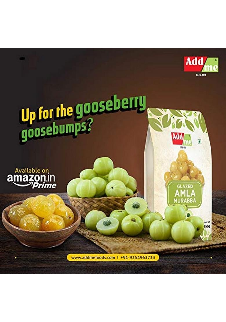 Add Me Kesar Amla Murabba Large 750Gm X 3 Vacuum Packed Without Syrup | Awla Murraba Candy Organic Immunity Boosters