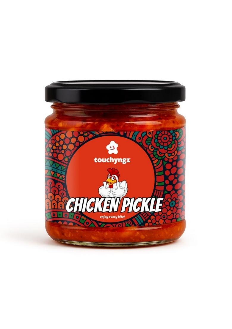 Touchyngz Chicken Pickle | Spicy Indian Style Made With Real Natural Ingredients Zero Preservatives Handcrafted