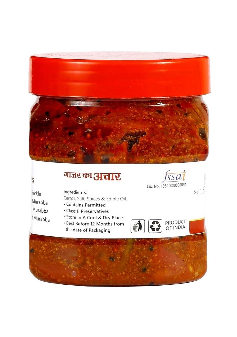Self Signature Homemade Carrot Pickles Tasty Gajar Achaar 500 Gm