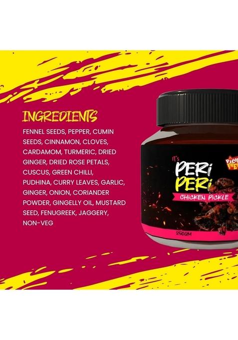 Pickle Fresh Spicy Peri Chicken – Buy 500G And Get Free | No Preservatives Added Pack Of 4 250G Each