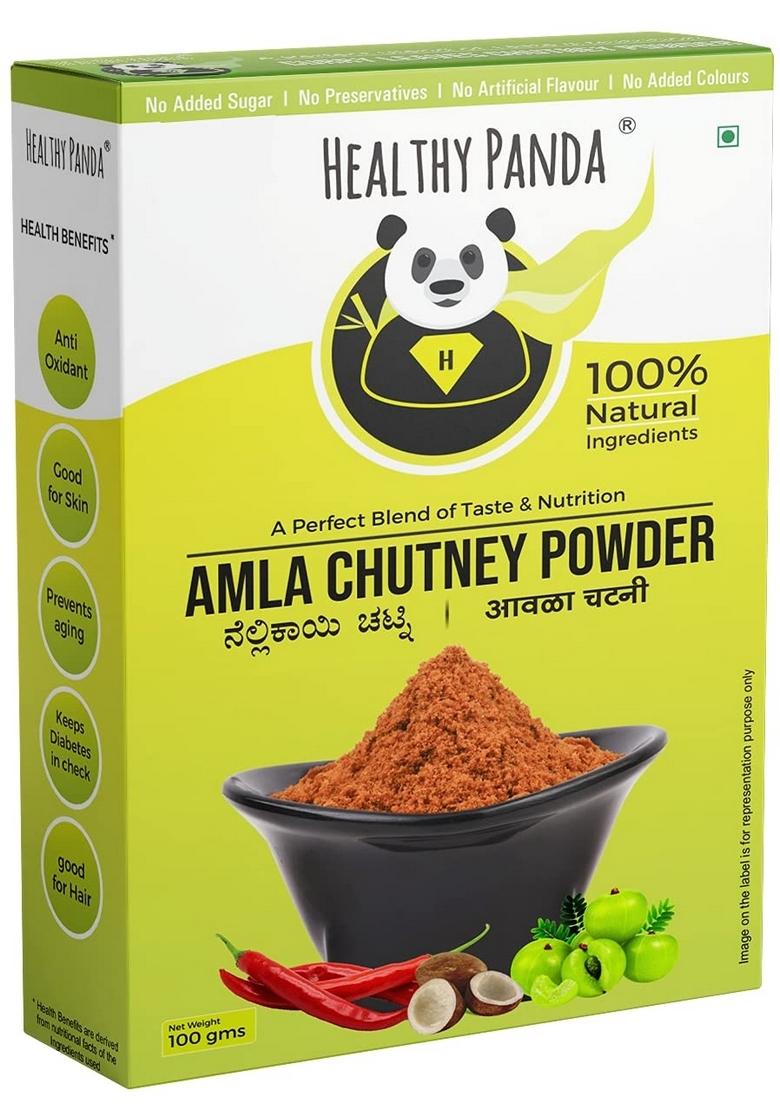 Healthy Panda Desi Chutney Powder Combo 300G 100X3 Idly Dosa Podi Amla Moringa 100 Fresh Natural