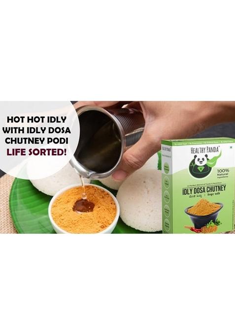Healthy Panda Desi Chutney Powder Combo 300G 100X3 Idly Dosa Podi Amla Moringa 100 Fresh Natural