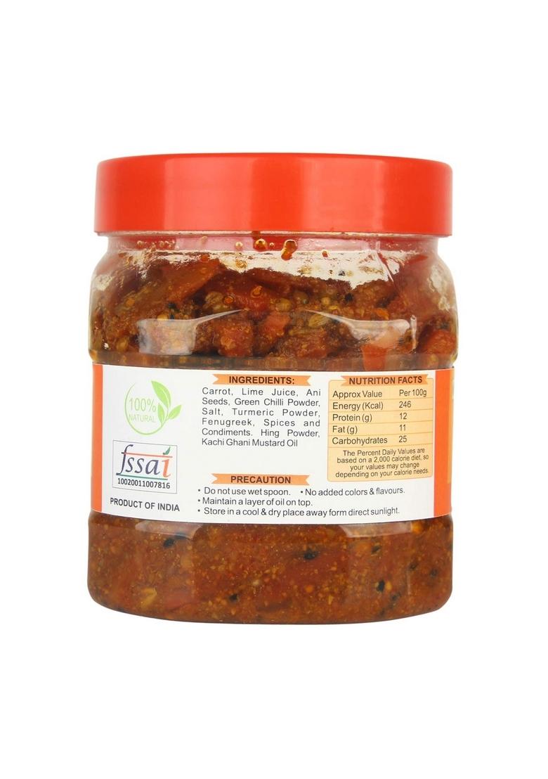 Aarohi Combo Of Homemade Simple And Delicious Pure Carrot Pickle 400 Gram Mango Taste Generation Pack Of2