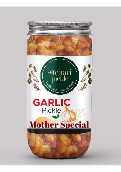 Achari Pickles Mother Special Garlic Pickle Homemade Fresh Lehsun Ka Aachar 400G Mother'S Recipe|Organic North Indian Pickle|Healthy Pickle|Traditional Home Made Achaar