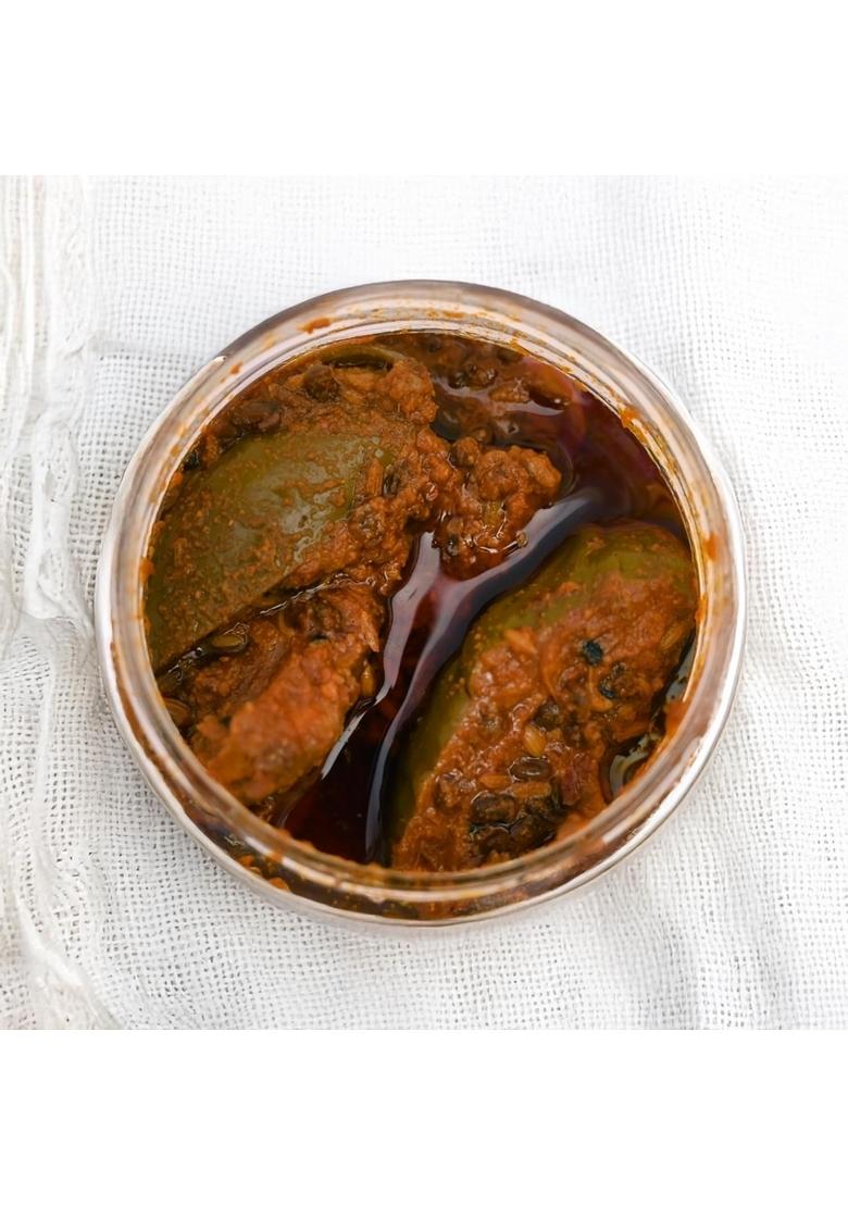 Rajasthani Swaad Dry Mango Pickle Kachi Keri Home Made Masala Coated Aam Ka Khatta Achar Less Oil 2 Jar Of 400 Gram Each