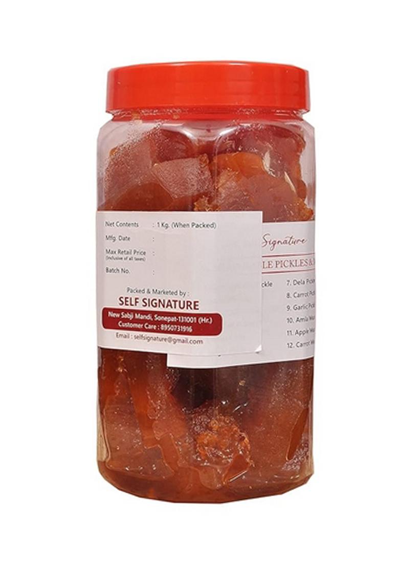 Self Signature Combo Of Homemade Fresh Natural Organic Sweet Bel Murabba And Bamboo Bans Ka Morabba 900 Gram Each Pack 2