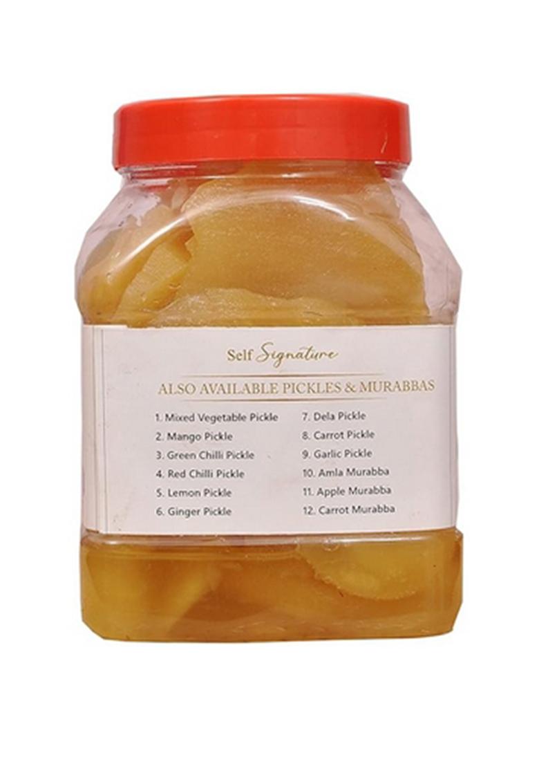 Self Signature Combo Of Homemade Fresh Natural Organic Sweet Bel Murabba And Bamboo Bans Ka Morabba 900 Gram Each Pack 2