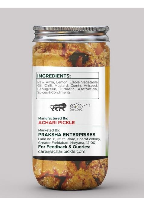 Achari Pickles Amla With Lemon Mix Pickle Punjabi 400 Gm Ghar Ka Achar