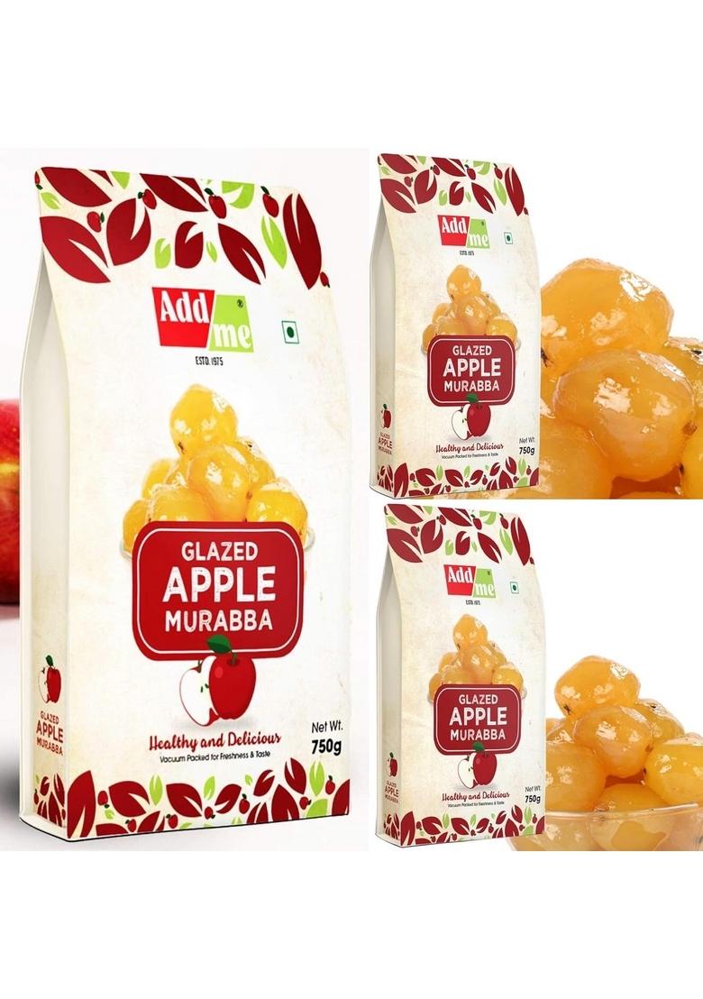 Add Me Sweet Apple Murabba Seedless Vaccum Packed Without Syrup Seb Muraba750Gm Pack Of 3 Immunity Boosters
