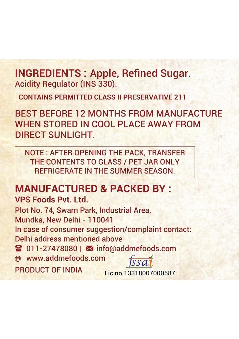 Add Me Sweet Apple Murabba Seedless Vaccum Packed Without Syrup Seb Muraba750Gm Pack Of 3 Immunity Boosters