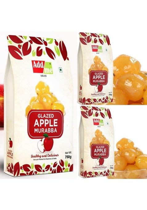 Add Me Sweet Apple Murabba Seedless Vaccum Packed Without Syrup Seb Muraba750Gm Pack Of 3 Immunity Boosters