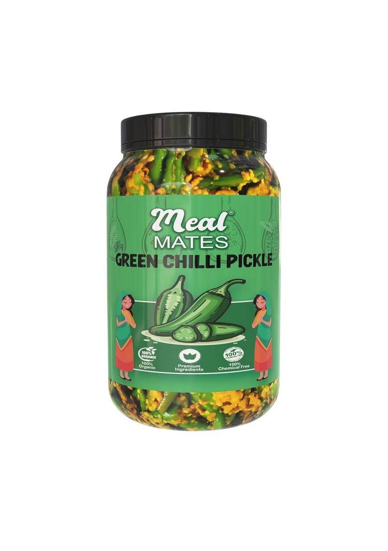 Meal Mates Green Chilli Pickle 100 Natural Ingredients Chemical Free 1 Kg 250 Gm