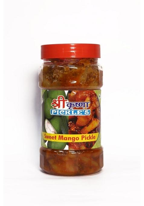 Shri Krishna Pickles Mango Pickle Sweet N Sour | Home Made Handmade Traditional No Preservatives Sundried All Natural In India Jar Pack 500 Gm