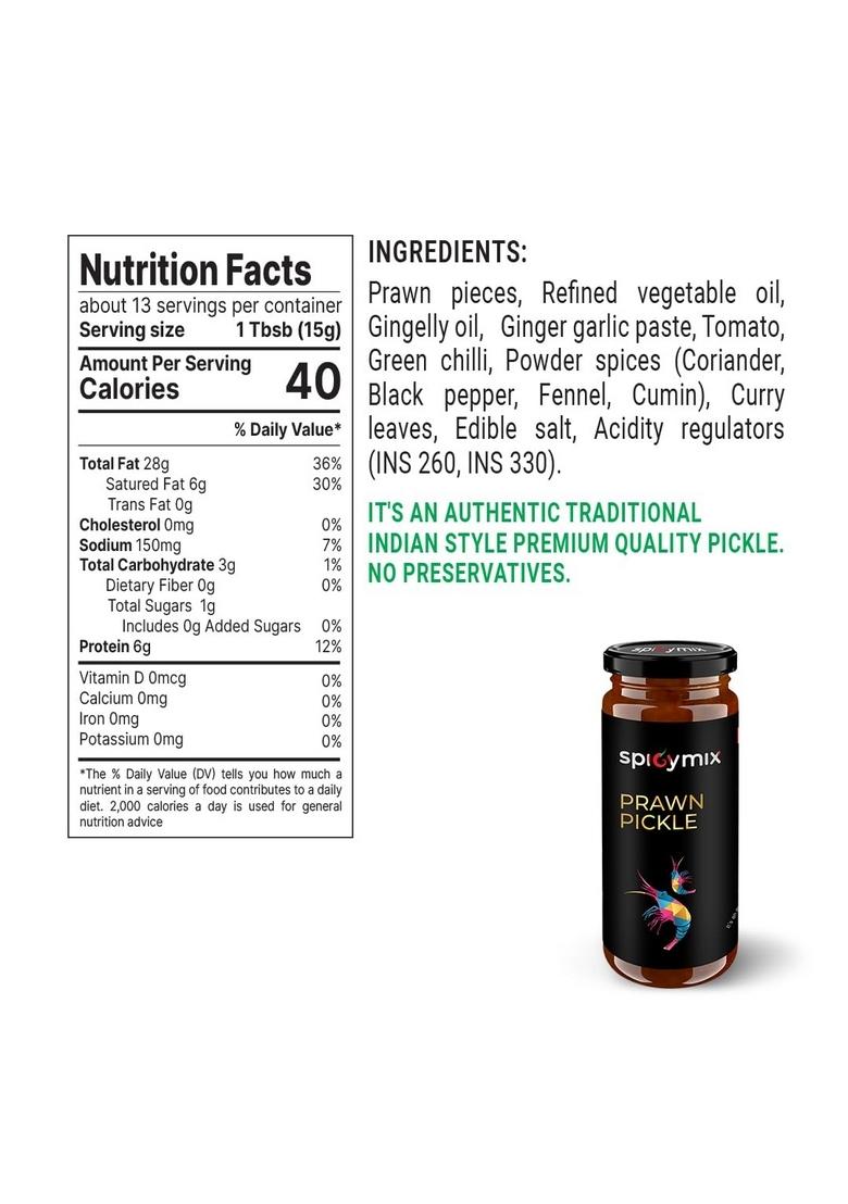Spicy Mix Prawn Pickle 250 Gms