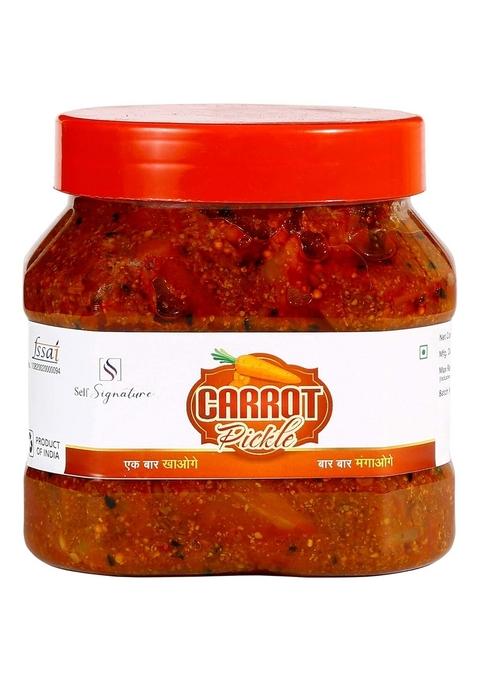 Self Signature Carrot Pickle Gajjar Ka Achar Premium Jar ||Ghar ||Mouth Watering Mother Made Love 400 Gm