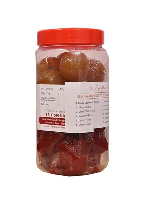 Self Signature Homemade Organic Natural Freshsweet Mix Murabba Apple Amla Carrot Karonda Cherry 900 Gram