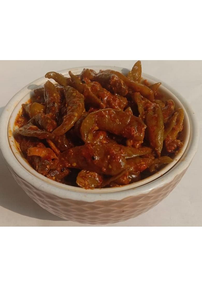 Kababi Delhiwala Green Chilli Pickle Homemade Fresh Harimirch Ka Aachar 400G Mother’S Recipe | Organic North Indian Healthy Traditional Home Made Achaar