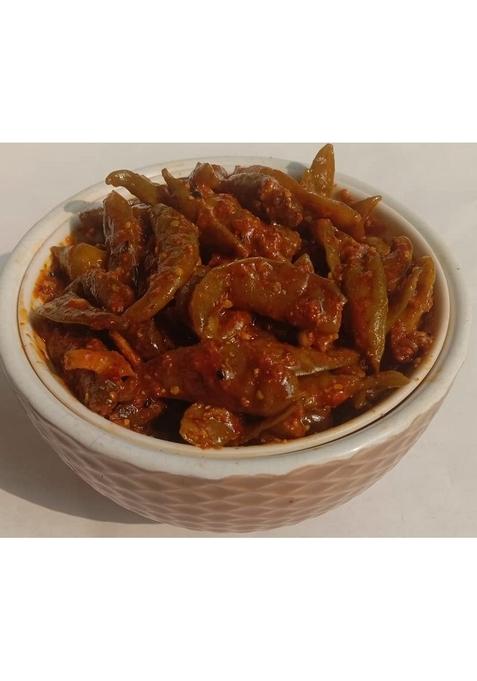 Kababi Delhiwala Green Chilli Pickle Homemade Fresh Harimirch Ka Aachar 400G Mother’S Recipe | Organic North Indian Healthy Traditional Home Made Achaar