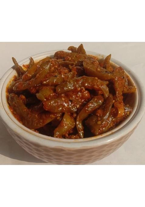 Kababi Delhiwala Green Chilli Pickle Homemade Fresh Harimirch Ka Aachar 400G Mother’S Recipe | Organic North Indian Healthy Traditional Home Made Achaar