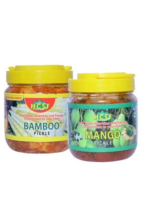 Hcsf Health Care Supplement Foods Handmade Bamboo Mango Pickle Organic Natural Masala Pack Of 2 1000 Gm