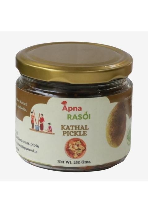 Apna Rasoi Homemade Jackfruit Pickle Authentic Kathal Ka Achar Sun Dried For Rich Flavour No Preservatives Traditional Recipe With Natural Ingredients 250G Perfect Indian Condiment