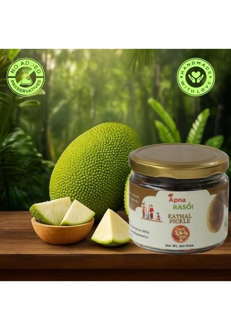Apna Rasoi Homemade Jackfruit Pickle Authentic Kathal Ka Achar Sun Dried For Rich Flavour No Preservatives Traditional Recipe With Natural Ingredients 250G Perfect Indian Condiment