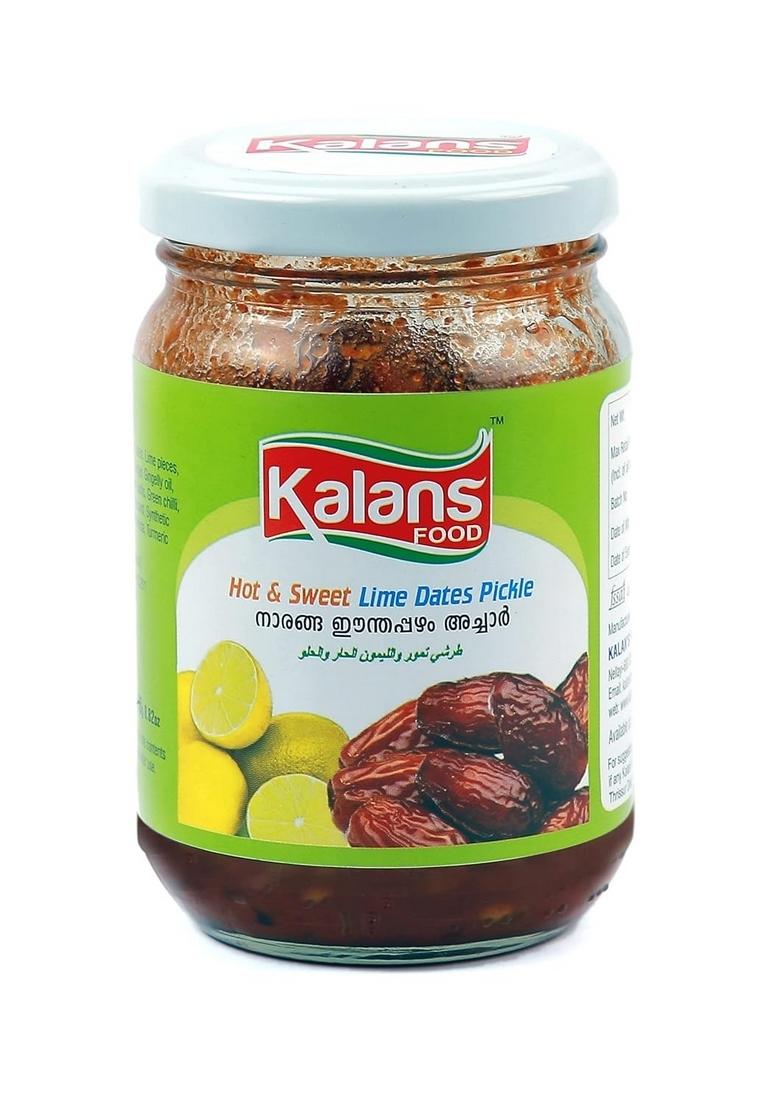 Kalans Food India Homemade Hot Sweet Lime And Dates Pickle 250 Gm Pack Of 2