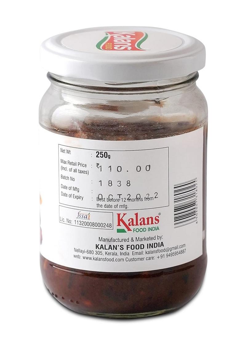 Kalans Food India Homemade Hot Sweet Lime And Dates Pickle 250 Gm Pack Of 2