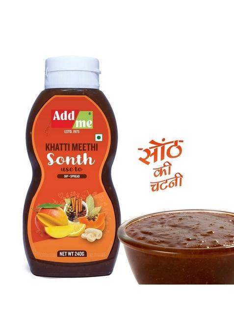 Add Me Khatti Meethi Sonth Chutney 240 G Addme Mixed Pickle 210 Methi Dana Achar 3 Bottles 660 Gm
