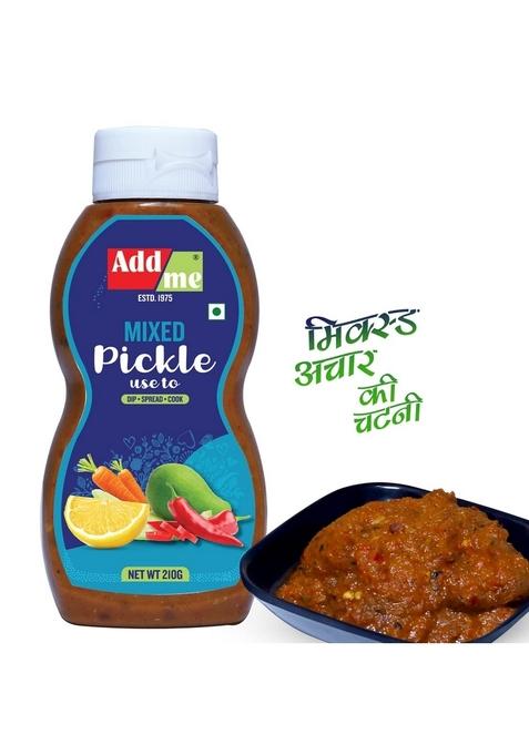 Add Me Khatti Meethi Sonth Chutney 240 G Addme Mixed Pickle 210 Methi Dana Achar 3 Bottles 660 Gm