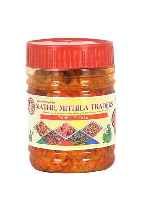 Mathil Mithila Traders Style Homemade Dry Mango Pickle Aam Ka Achaar | Sukha Spicy In Mustard Oil Tangy Khatta No Artificial Preservatives Colors Bihari Punjabi Organic 250G