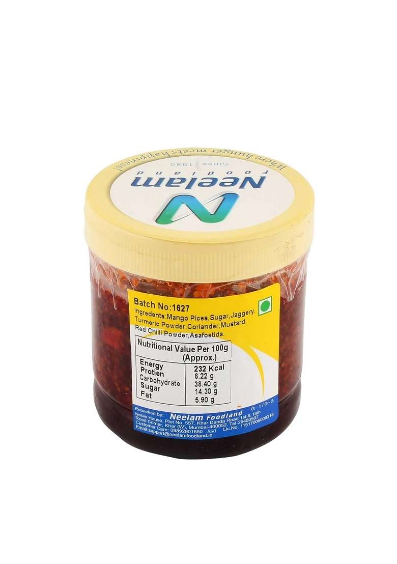 Neelam Foodland Home Made Gor Keri Pickle 250G - Indya