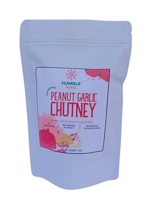 Humble Pickle Pickle'S Dry Peanut Garlic Chutney 200 Gm A Fusion Of Crunchy Peanuts And Bold For Flavorful Adventure In Zip Lock Pouch Pack 1