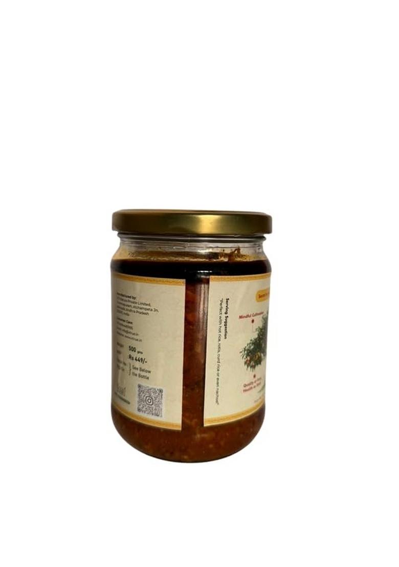 Vtrue Mango Magaya Pickle | Authentic Andhra Recipe Sun Dried Flavor Tangy Spicy Blend Smooth Texture With Aromatic Spices Ideal Curd Rice And Meals 200 G