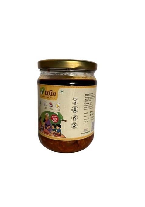 Vtrue Mango Magaya Pickle | Authentic Andhra Recipe Sun Dried Flavor Tangy Spicy Blend Smooth Texture With Aromatic Spices Ideal Curd Rice And Meals 200 G