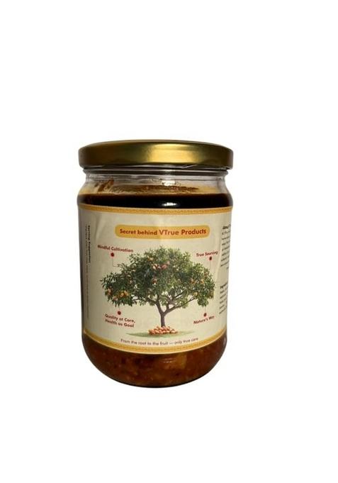 Vtrue Mango Magaya Pickle | Authentic Andhra Recipe Sun Dried Flavor Tangy Spicy Blend Smooth Texture With Aromatic Spices Ideal Curd Rice And Meals 200 G