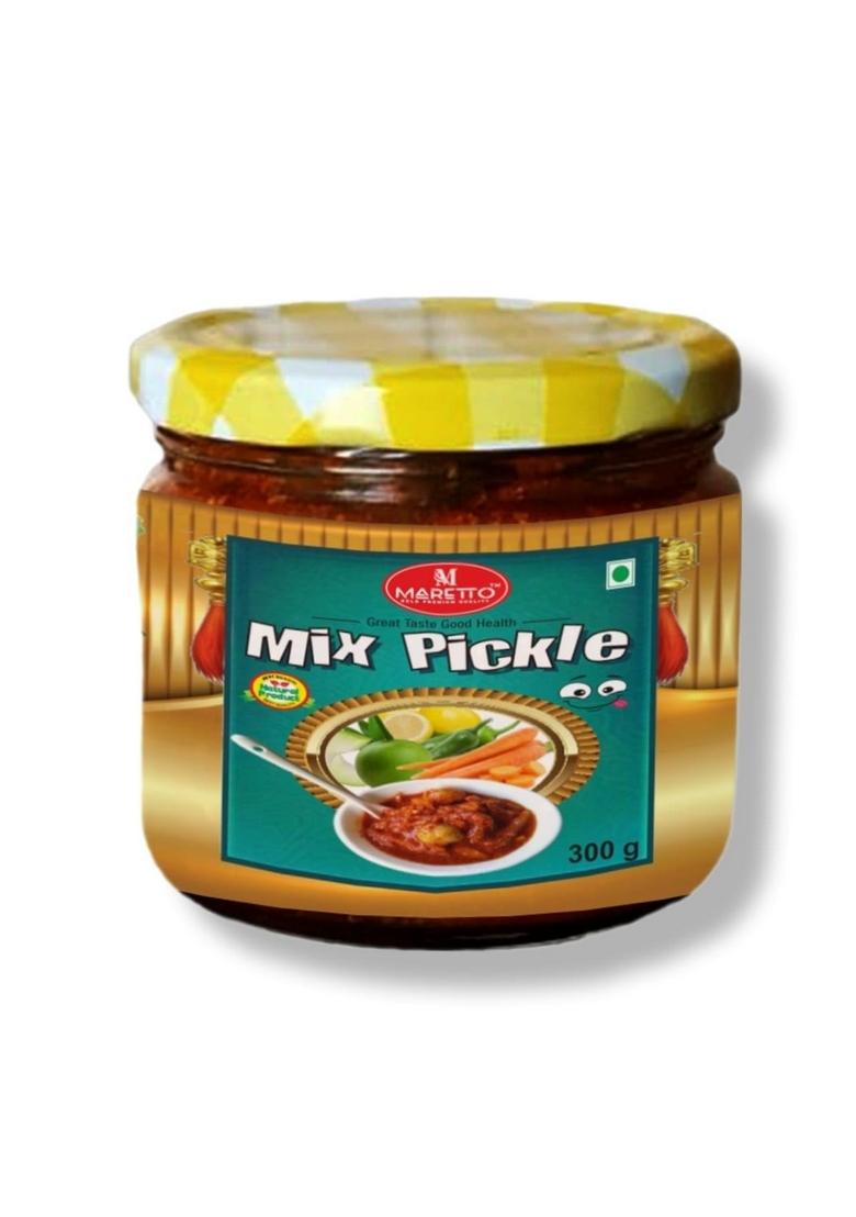 Maretto || Mixed Vegetable Pickles Homemade Pickle With Indian Traditional Spices 300 G