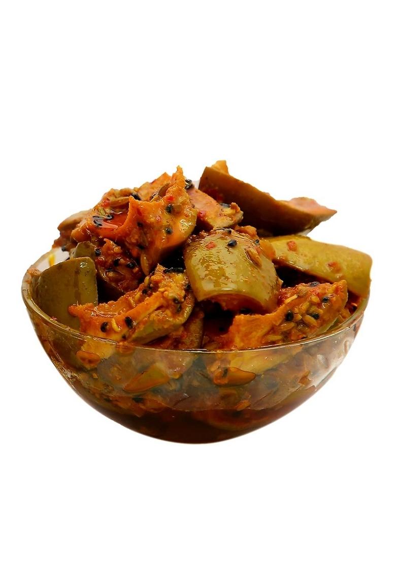 Ravso Home Made Hot Mango Hyderabadi Andhra Pickles With Garlic And Ginger South Indian Aam Ka Achar Adrak Lahsun Mix Masala Pickle 500G