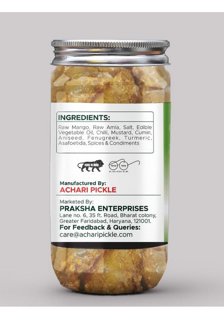 Achari Pickles Mango With Amla Mix Pickle Punjabi 400 Gm Ghar Ka Achar