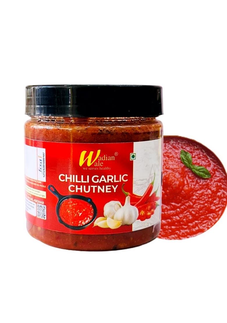 Wadian Wale Homemade Garlic Red Chilli Chutney | Lehsun Lal Mirch Ki 400G