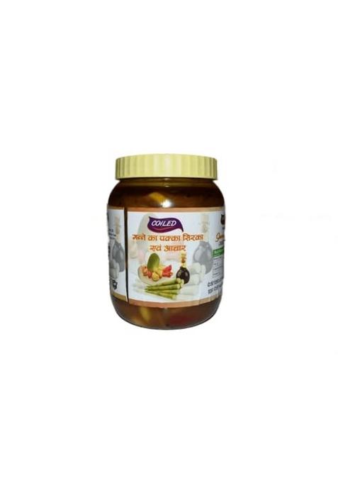Coiled Gavai Swad Hand Made Desi Ganne Siraka Sugarcane Pickle Sirka Vinegar With Spices And Kathal| Karaunda|Spices Combo Pack 1 Kg 500 Grams