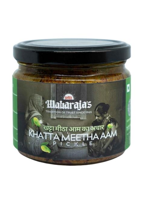 Shree Maharaja'S Aam Khata Mitha Pickle | Handcrafted Original Recipe Traditional Taste Mango Made In Mustard Oil Of Banaras 300 Grams