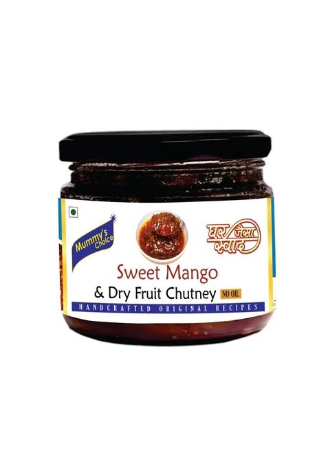 Mummy'S Choice Raw Mango Chutney | Sweet Spicy Aam Chunda Khatti Meethi Ki Perfect For Parathas Snacks Meals Made With Farm Fresh Mangoes Without Oil Jam |Traditional Recipe Homemade And Sour 250Gm