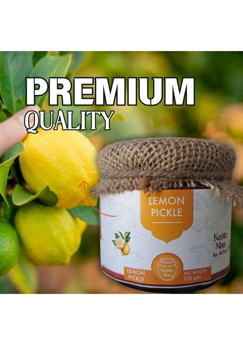 Kanta Maa Lemon Pickle | Natural Homemade Taste Hygienic Preparation Packing 250G