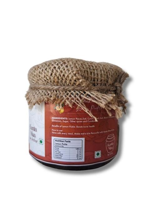 Kanta Maa Lemon Pickle | Natural Homemade Taste Hygienic Preparation Packing 250G