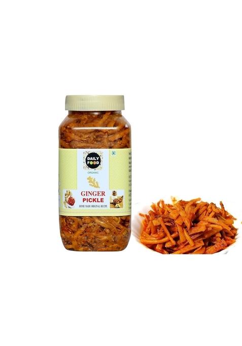 Daily Food Homemade Organic Natural Ginger Pickle Adrak Ka Achar 400Gm