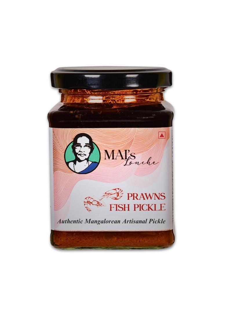 Mai'S Lonche Non Veg Prawns And King Fish Combo Pack | Seafood Healthy Pickles No Preservative Pickle 250 Gms X 2 Of