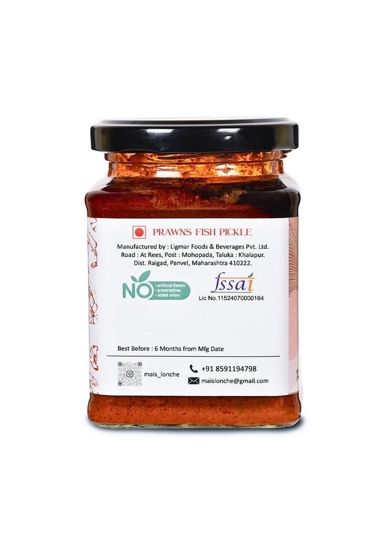 Mai'S Lonche Non Veg Prawns And King Fish Combo Pack | Seafood Healthy Pickles No Preservative Pickle 250 Gms X 2 Of