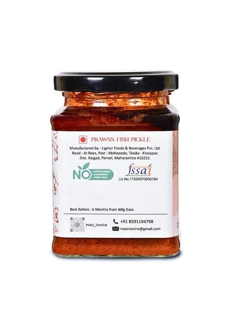 Mai'S Lonche Non Veg Prawns And King Fish Combo Pack | Seafood Healthy Pickles No Preservative Pickle 250 Gms X 2 Of